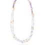 Fluorite Chips and Amethyst Necklace