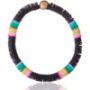 Handcrafted black surf bracelet for men and women