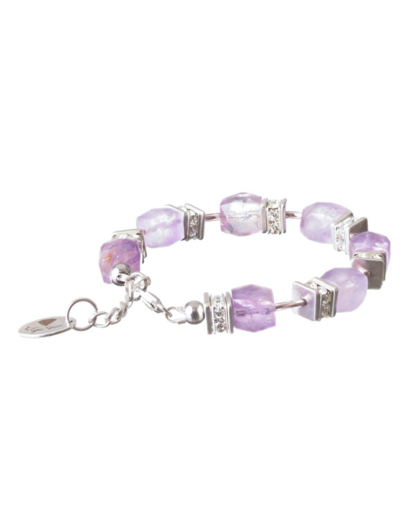 Amethcube Allover Bracelet - Handcrafted Jewelry for Graceful Elegance