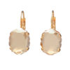97gs27750 The Gem Stories Crystal Golden Baroque Mirror Earrings Gold Plated