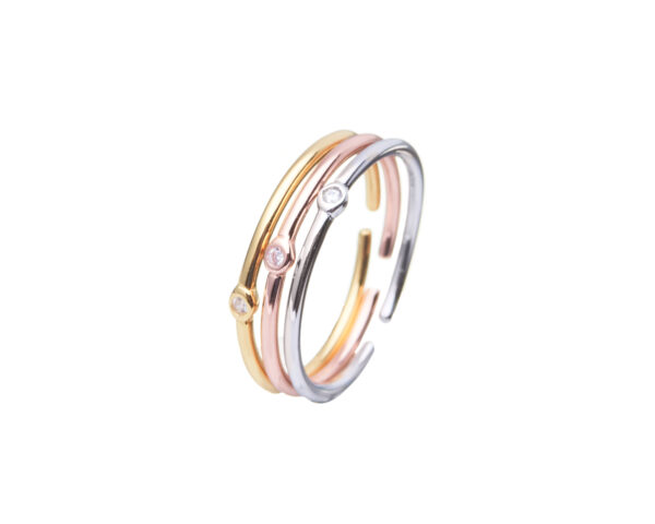 Sterling Silver Cubic Zirconia Minimal Rings