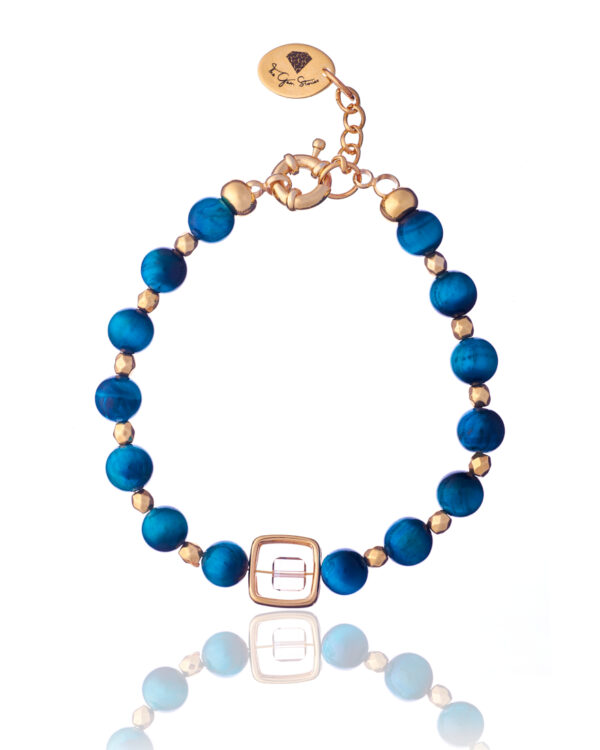 Blue Tiger Eye Element Bracelet - Energizing Crystal Jewelry