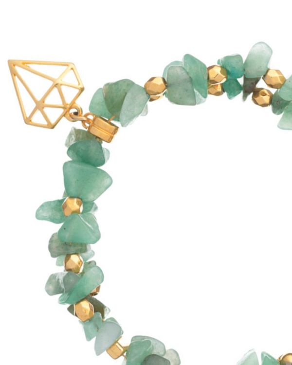 Double Aventurine Bracelet - Handcrafted Gemstone Jewelry