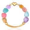 Colourful Brazilian Agate Bracelet - Handcrafted Gemstone Jewelry