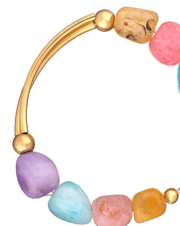 Brazilian Agate Bracelet - Unique Handmade Gemstone Jewelry