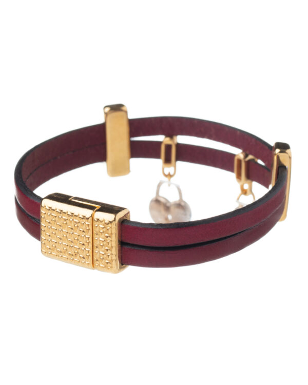 Heart Locket Leather Bracelet - Elegant Jewelry Accessory