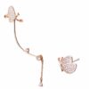Ig646158 The Gem Stories 925 Sterling Butterfly Drop Earring Rose Gold
