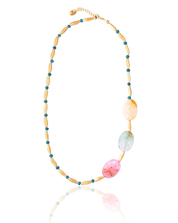 Agate and Jade Necklace
