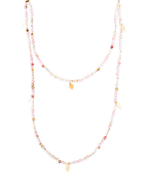 Stylish Coral Necklace with vibrant coral beads