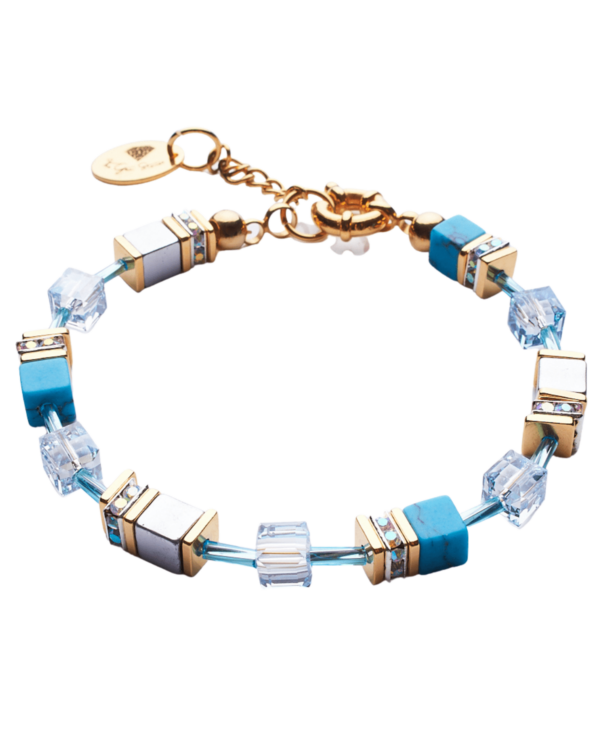 Blue Shade and Howlite Bracelet - Stylish accessory for any outfit