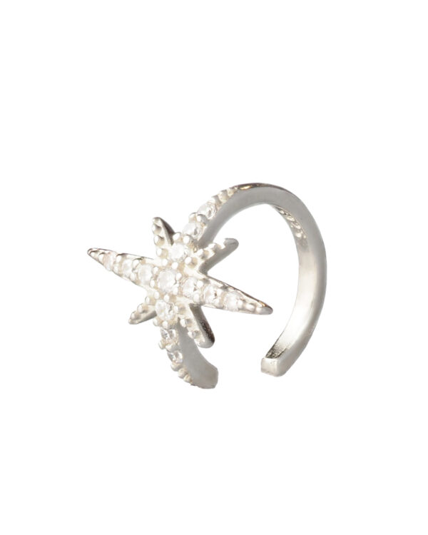 Lb8n27758 The Gem Stories Star Clip Rhodium Plated