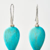Turquoise large chips earrings