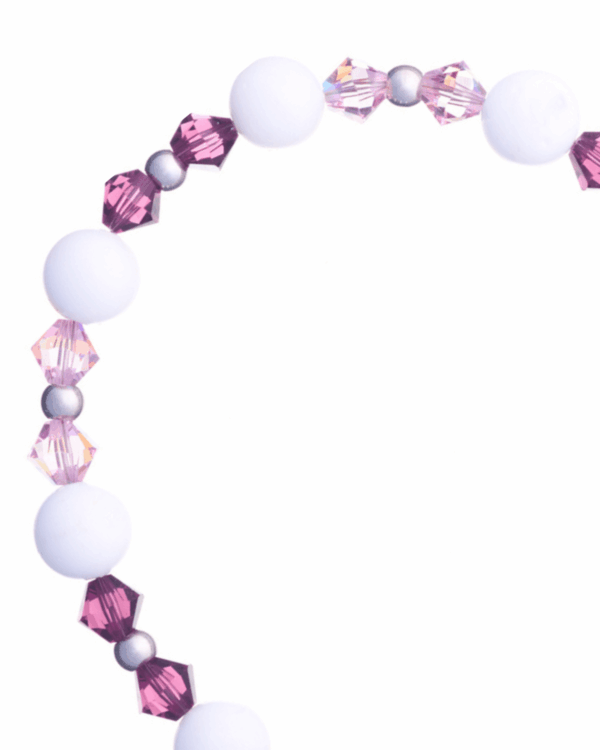Coral Rose Crystal Bracelet - Stylish Accessories