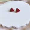 Lz9f40018 The Gem Stories Miyuki Earrings Red Love
