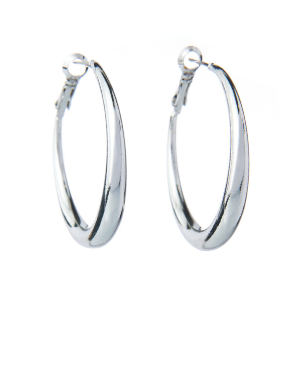 M13g31884 The Gem Stories Links Rhodium Plated Earring 4cm