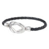 Black Braid Leather Bracelet