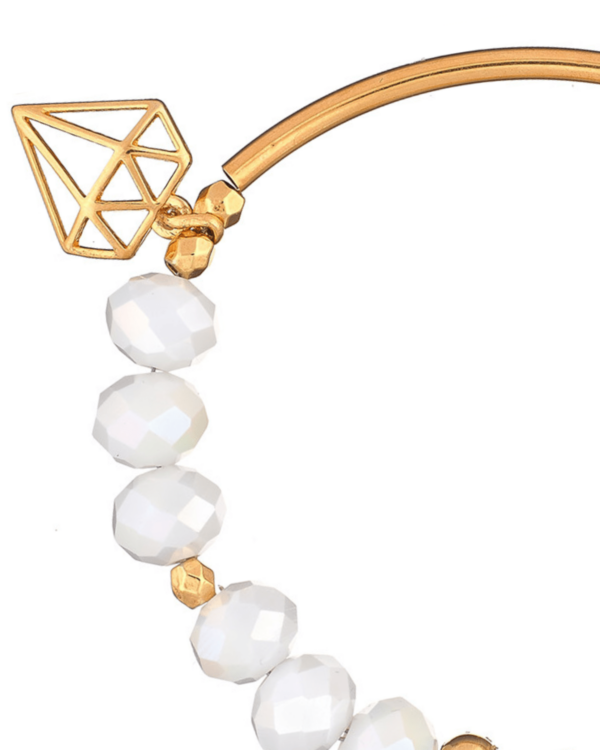 Opal Crystal Bracelet - Stylish accessory adorned with diamond accent