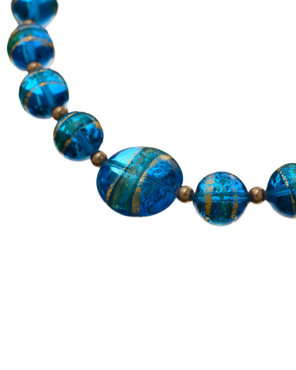 Murano Necklace in Blue Shades