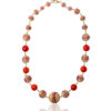 Ncl535155 The Gem Stories Murano Necklace Red Shades