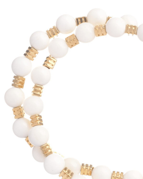 Double Coral Bracelet - Elegant Oceanic Jewelry Accent