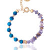 Blue Tiger Eye and Labradorite Bracelet - Handcrafted Gemstone Accessory