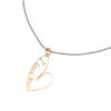 Gold "I Love You" heart necklace with a delicate chain