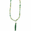 Elegant Green Necklace with Gemstone Accents