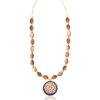 Brown Ivory Necklace with intricate pendant