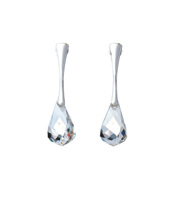 Q5v34845 The Gem Stories Crystal Silver Earrings Rhodium