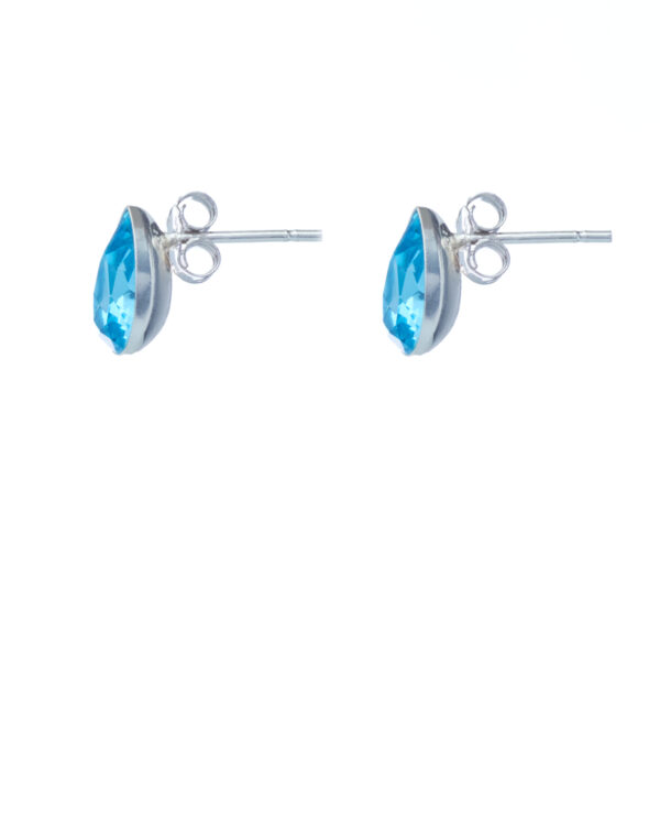 Aquamarine Silver Earrings - Two Uses