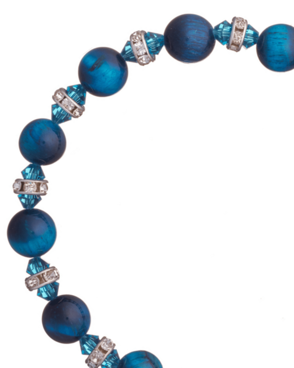 Blue Tiger Eye Bracelet - Elegant accessory for timeless style