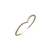 R88w6265 Thin V 925 Sterling Silver Ring–gold Plated