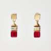 Siam Cube Earrings