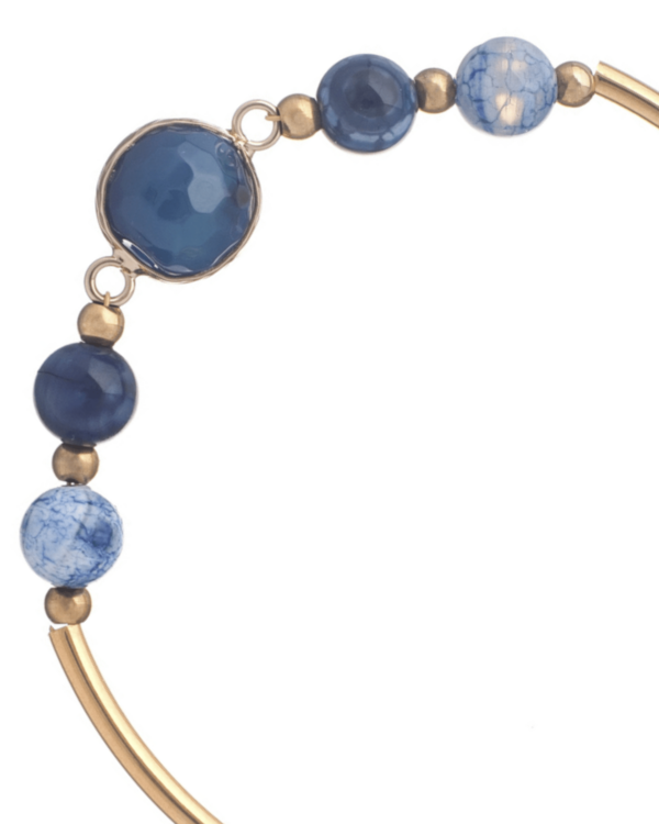 Blue agate design bracelet