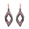 Tiym38417 The Gem Stories Miyuki Peyote Earrings Gunmetal And Rose Copper 2