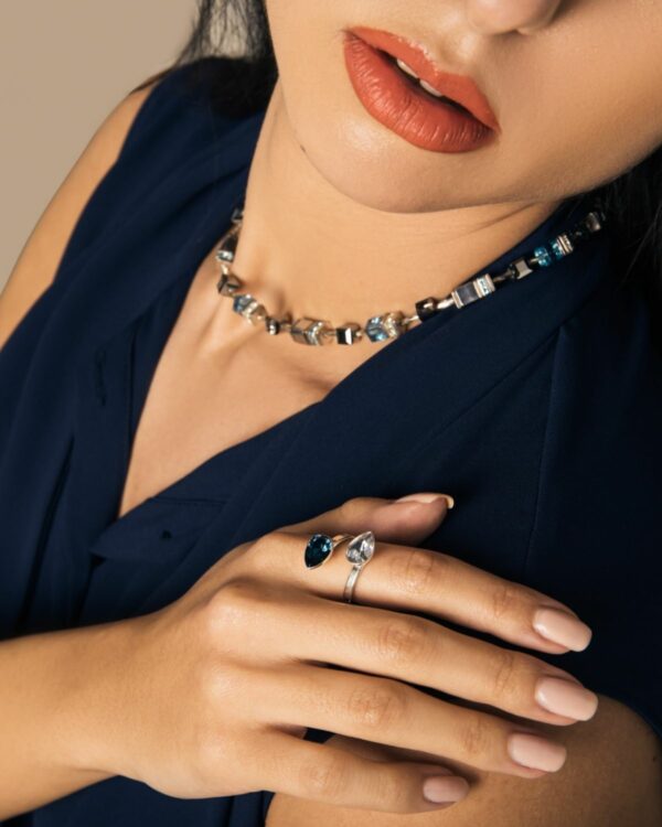 Elegant Aquamarine Crystal Jewelry Set for Women