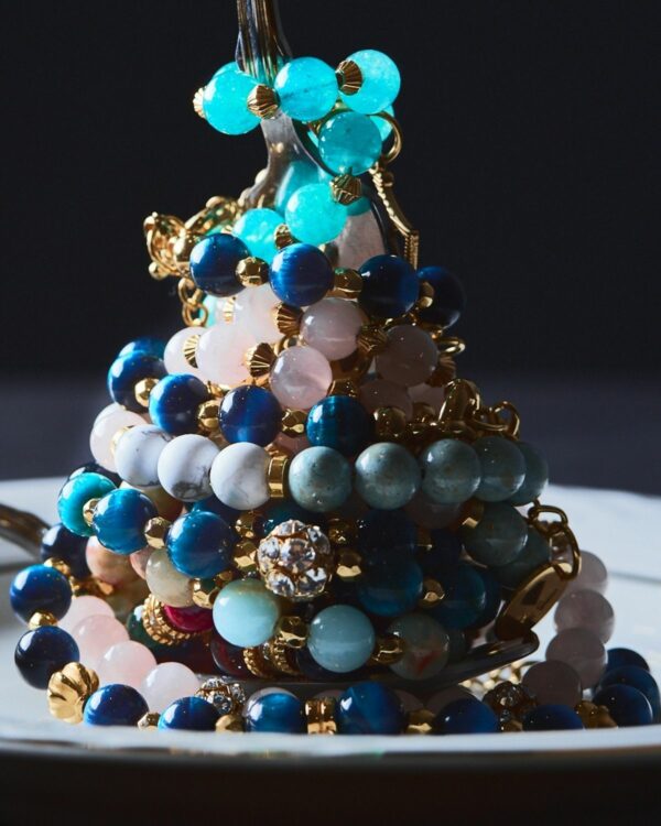 Blue Agate Bracelets - Natural Stone Jewelry