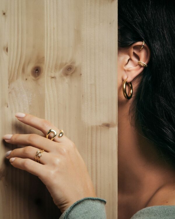 Chic 925 Sterling Silver Jewelry Gold Plated