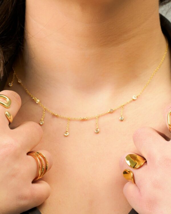 Chic 925 Sterling Silver Jewelry Gold Plated