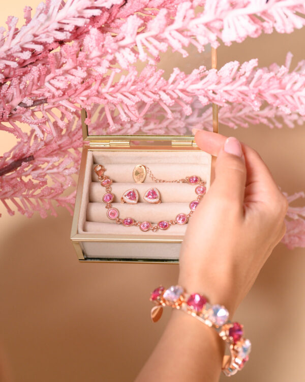 Rose Crystal Jewelry Set - Enhance Your Look