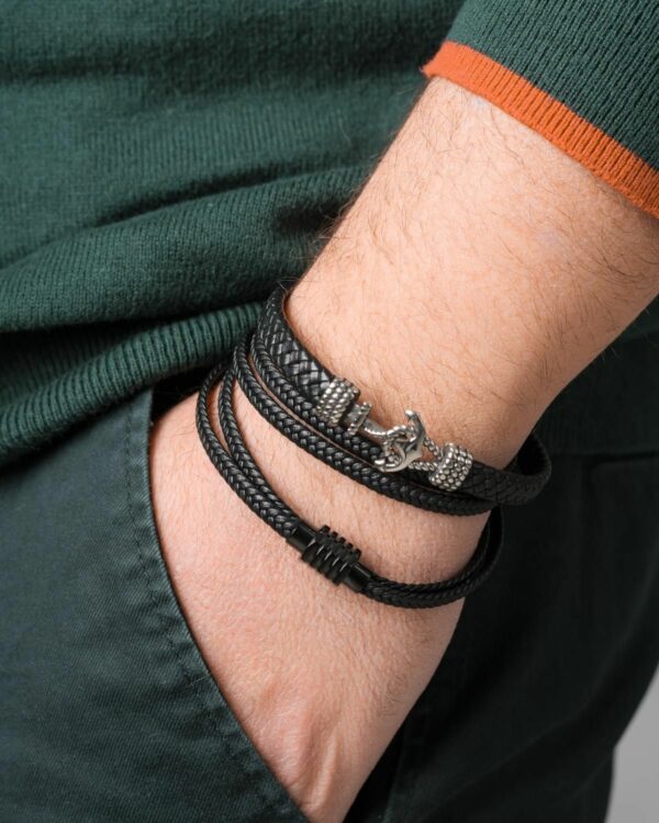 Stylish Leather Bracelet Set with multiple designs