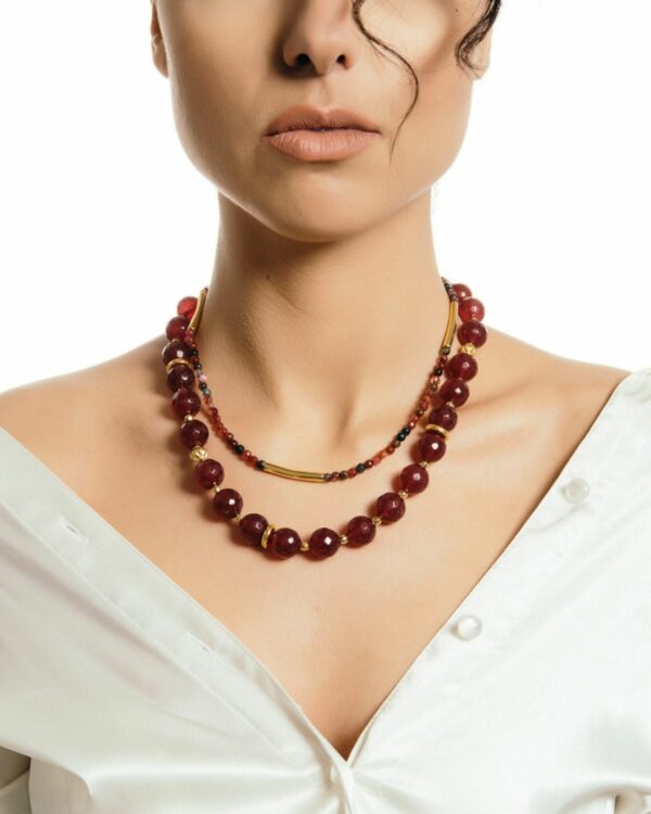 Red Agate Necklaces - Natural Stone Jewelry
