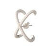 U25m27757 The Gem Stories Ear Hug X Rhodium Plated