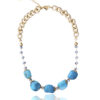 Light Blue Agate Necklace - Handcrafted Jewelry