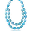 Chunky Turquoise Chips Necklace with large, irregularly shaped beads.