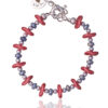 Coral Ornela Ripple Bracelet - Handcrafted Jewelry