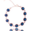 Elegant Blue Rivoli Bracelet with sparkling crystals