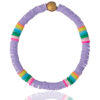 Purple Surf Bracelet with Ocean-Inspired Design