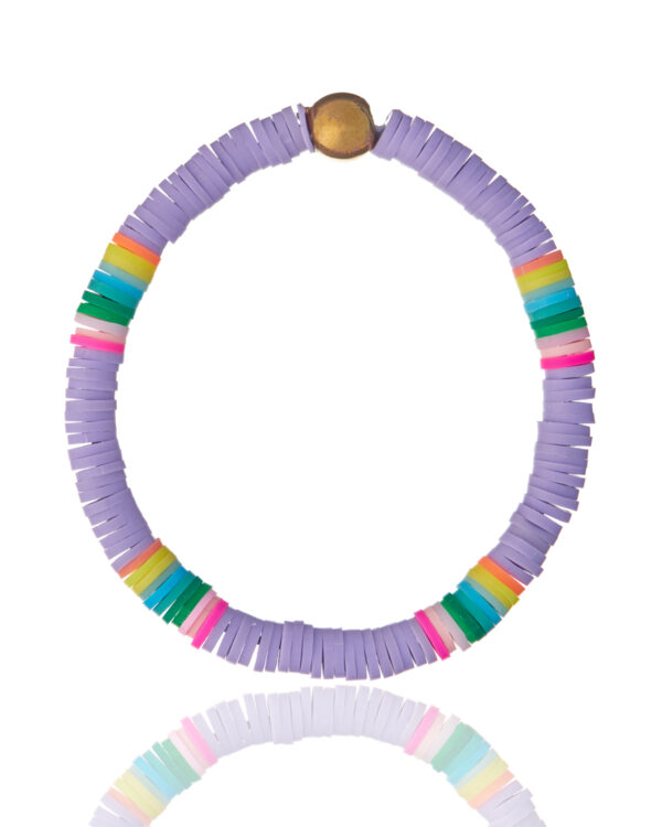 Purple Surf Bracelet with Ocean-Inspired Design