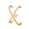 Xc5m27756 The Gem Stories Ear Hug X Gold Plated